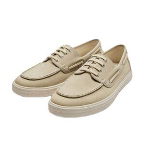 ZARA DECK SHOES BEIGE | 2659/920 SIZE 11 US